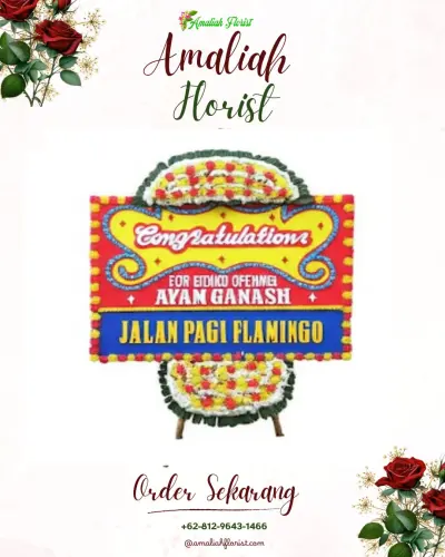 Bunga Papan Congratulation di Sliyeg